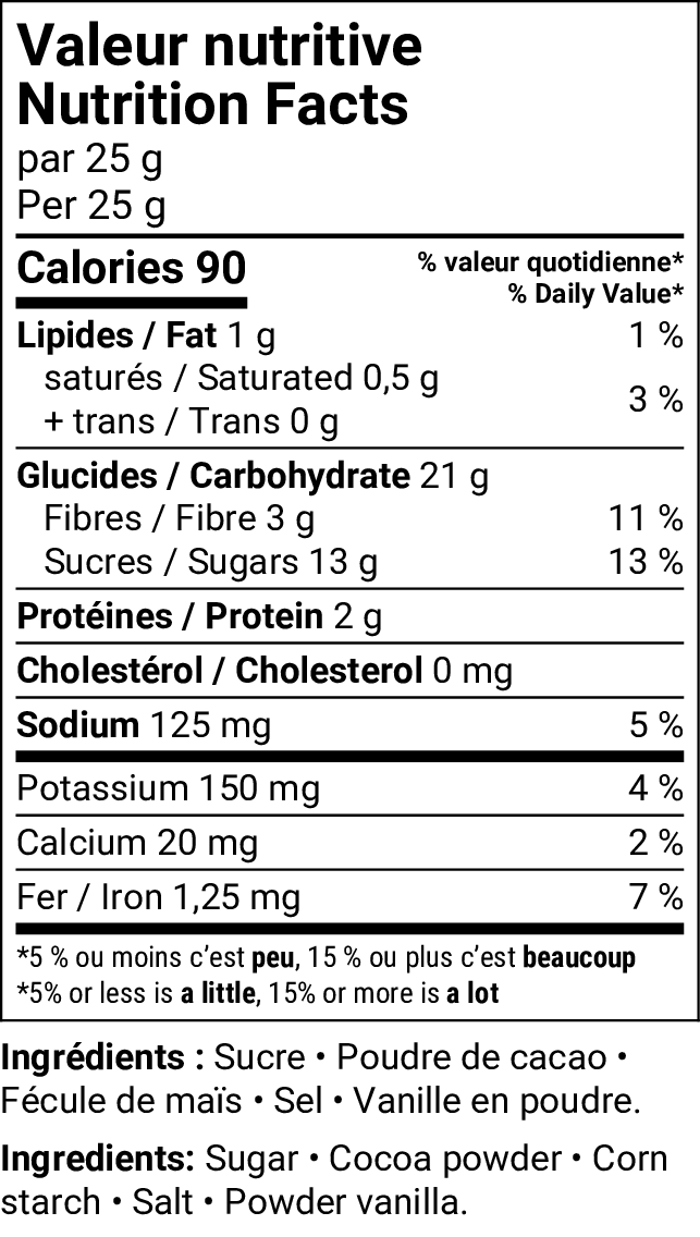 Chocolat chaud - 200g