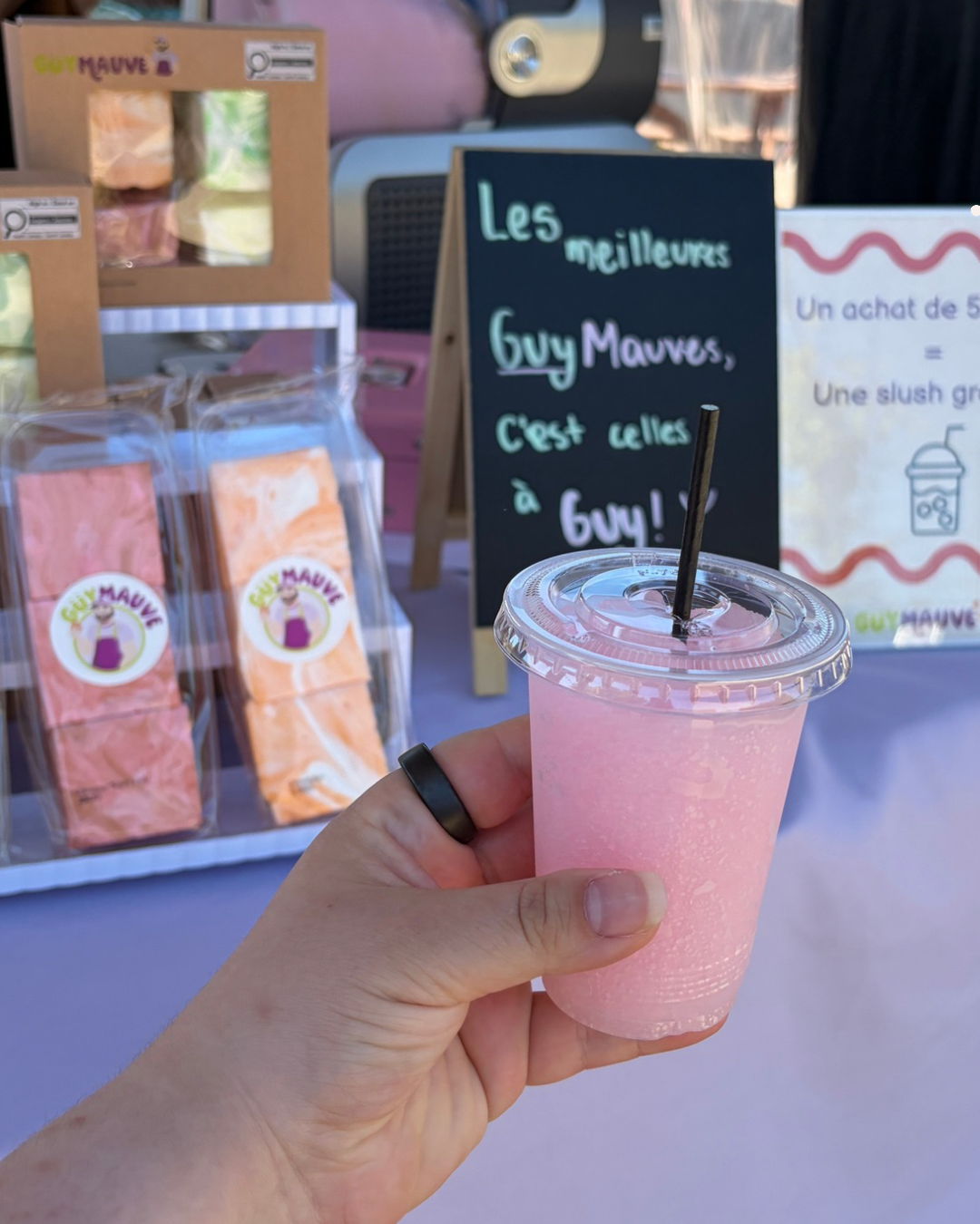 La slush à Guy – mélange à slush artisanal de Guymauve, fait au Québec